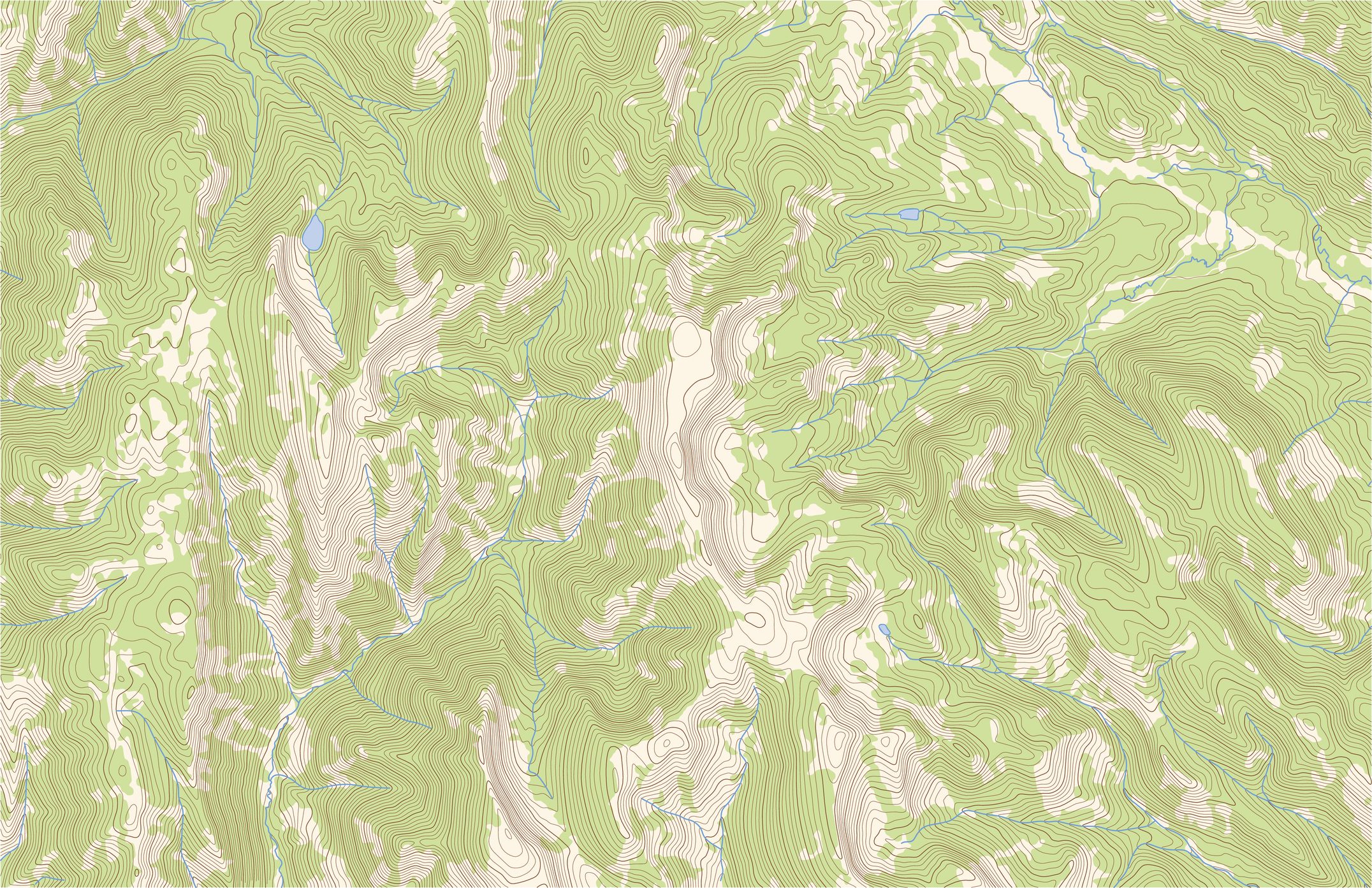 Carte topographique des montagnes, construction des pistes de ski