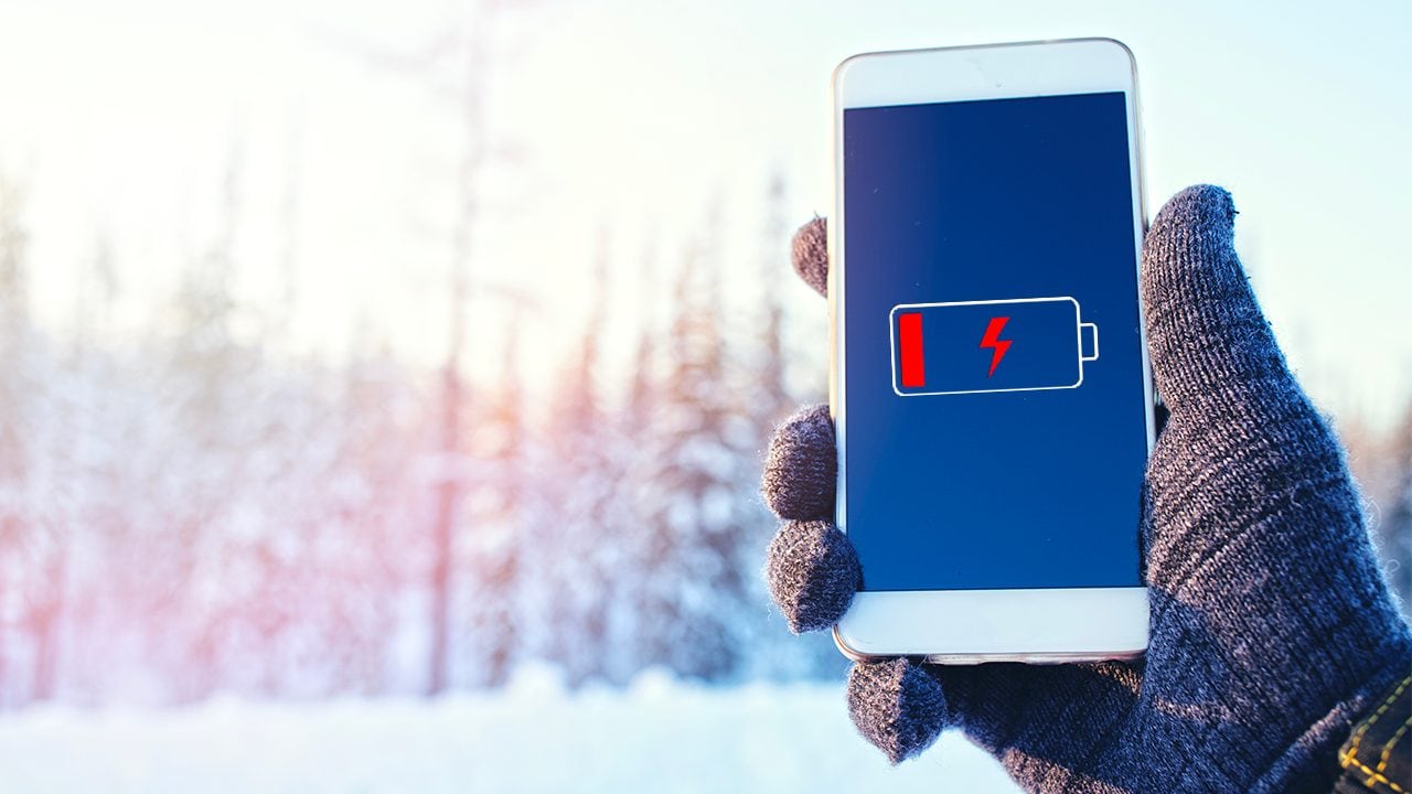batteria cellulare litio freddo scarica