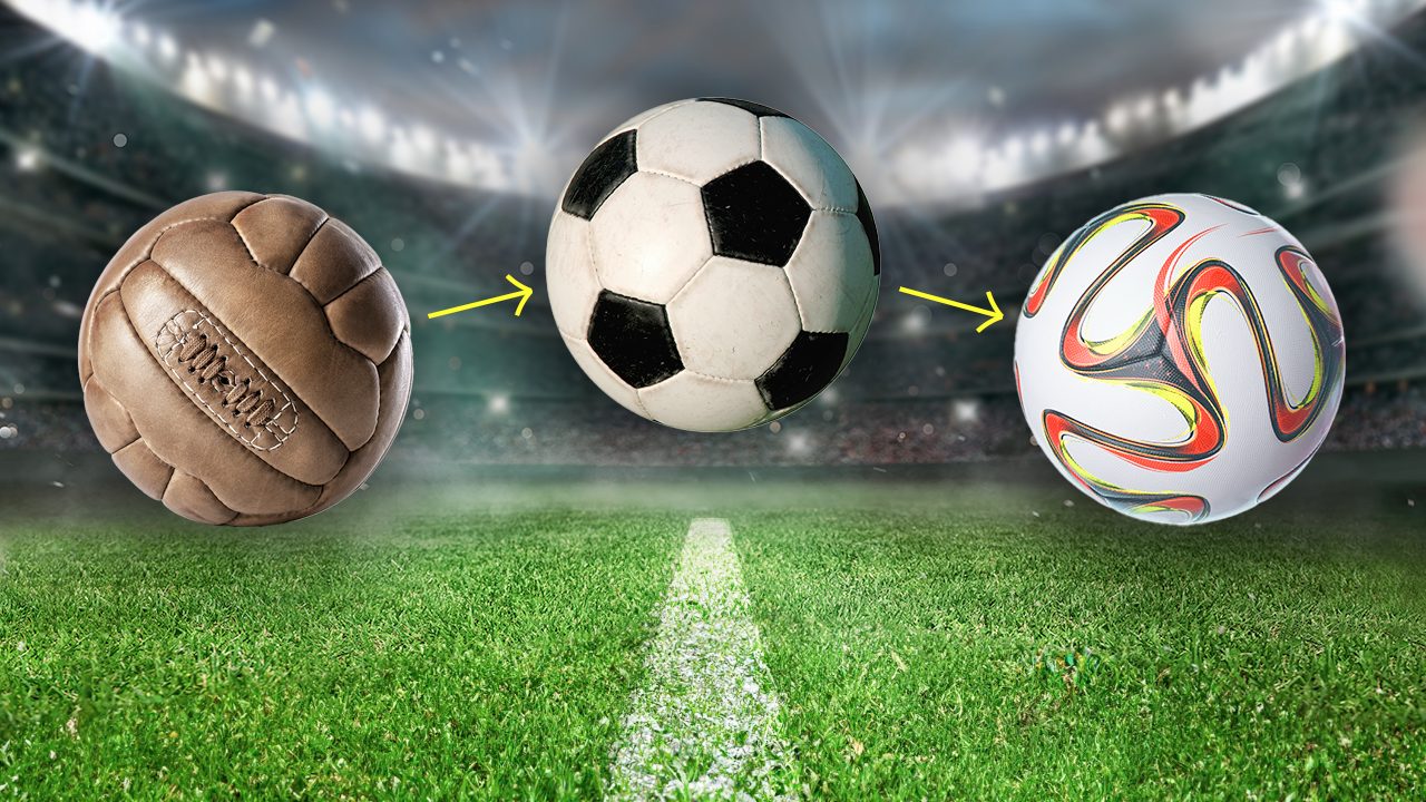 evoluzione pallone da calcio