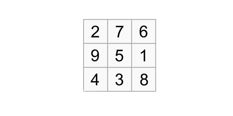 quadrato magico ordine 3 matrice 3 x 3