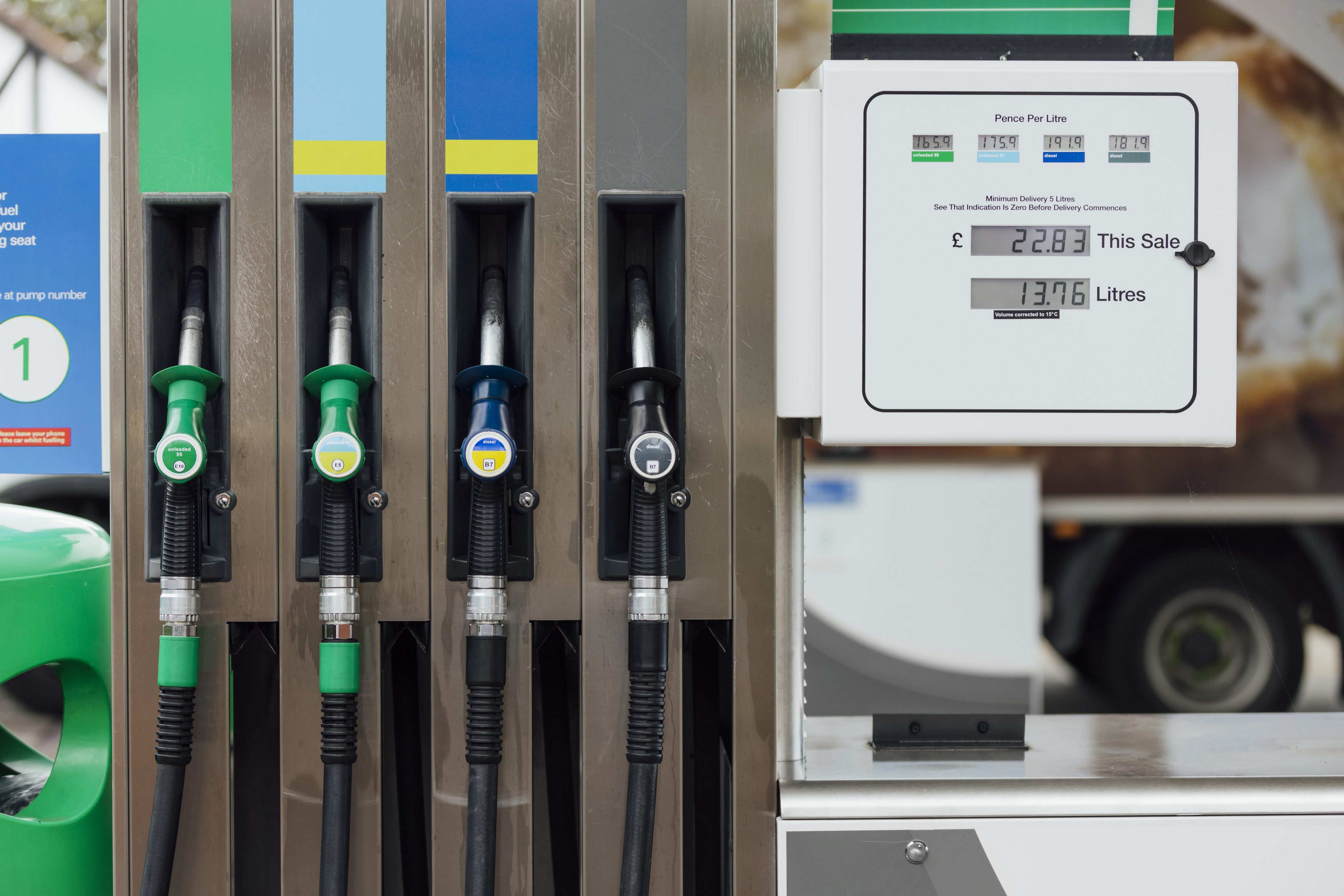 affichage du prix de l'essence