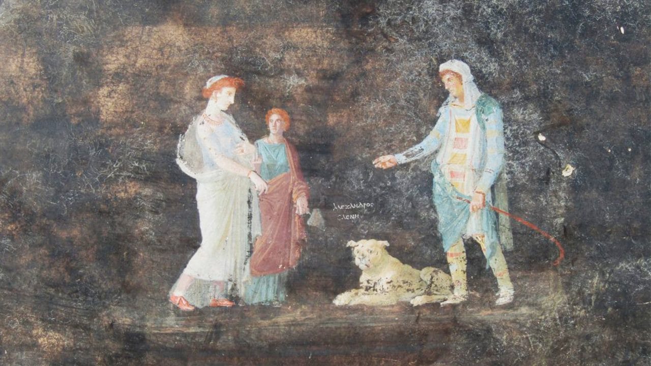 nuovi affreschi guerra di troia pompei