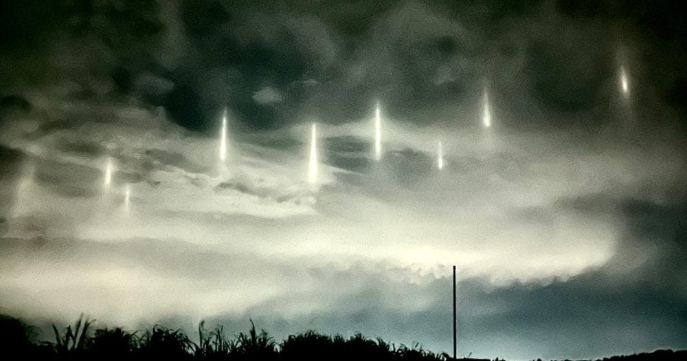 pilastri di luce giappone