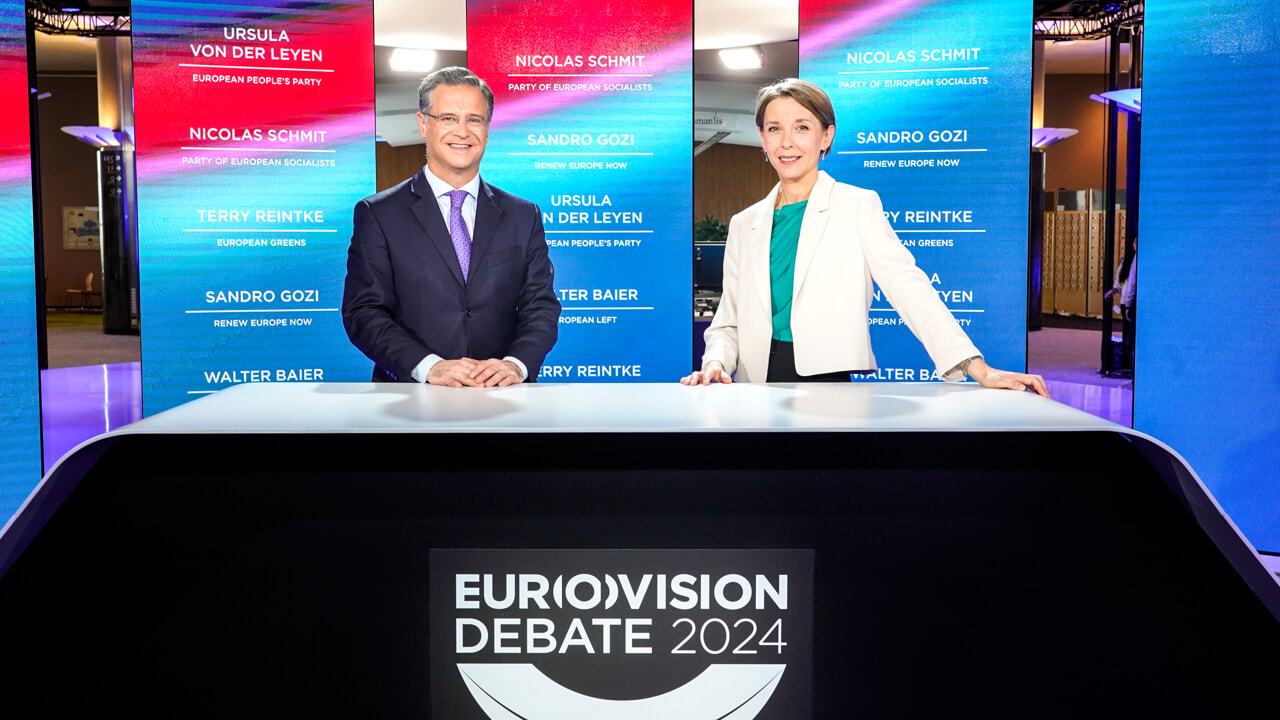 Elections européennes 2024, couverture en direct du débat Eurovision entre les candidats à la présidence de la Commission