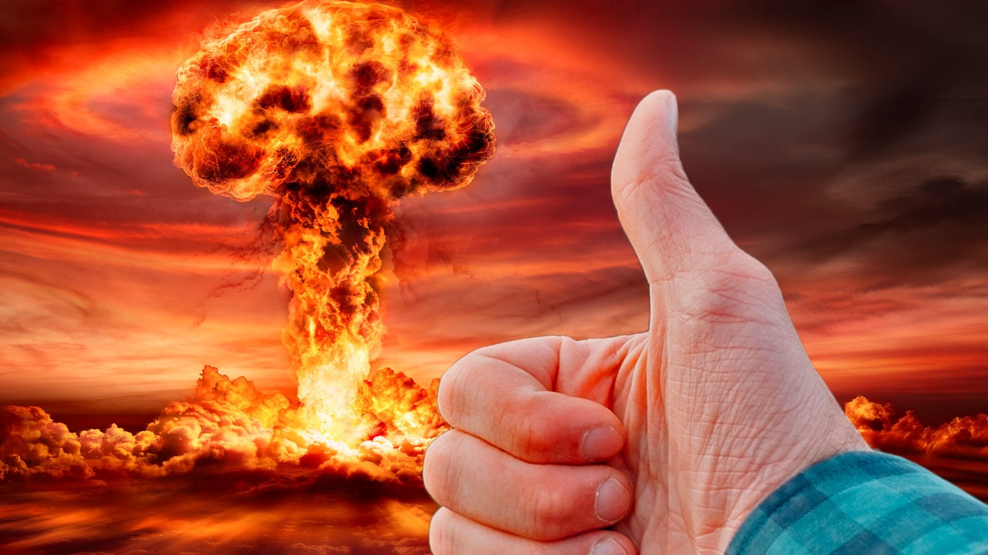 pollice esplosione atomica