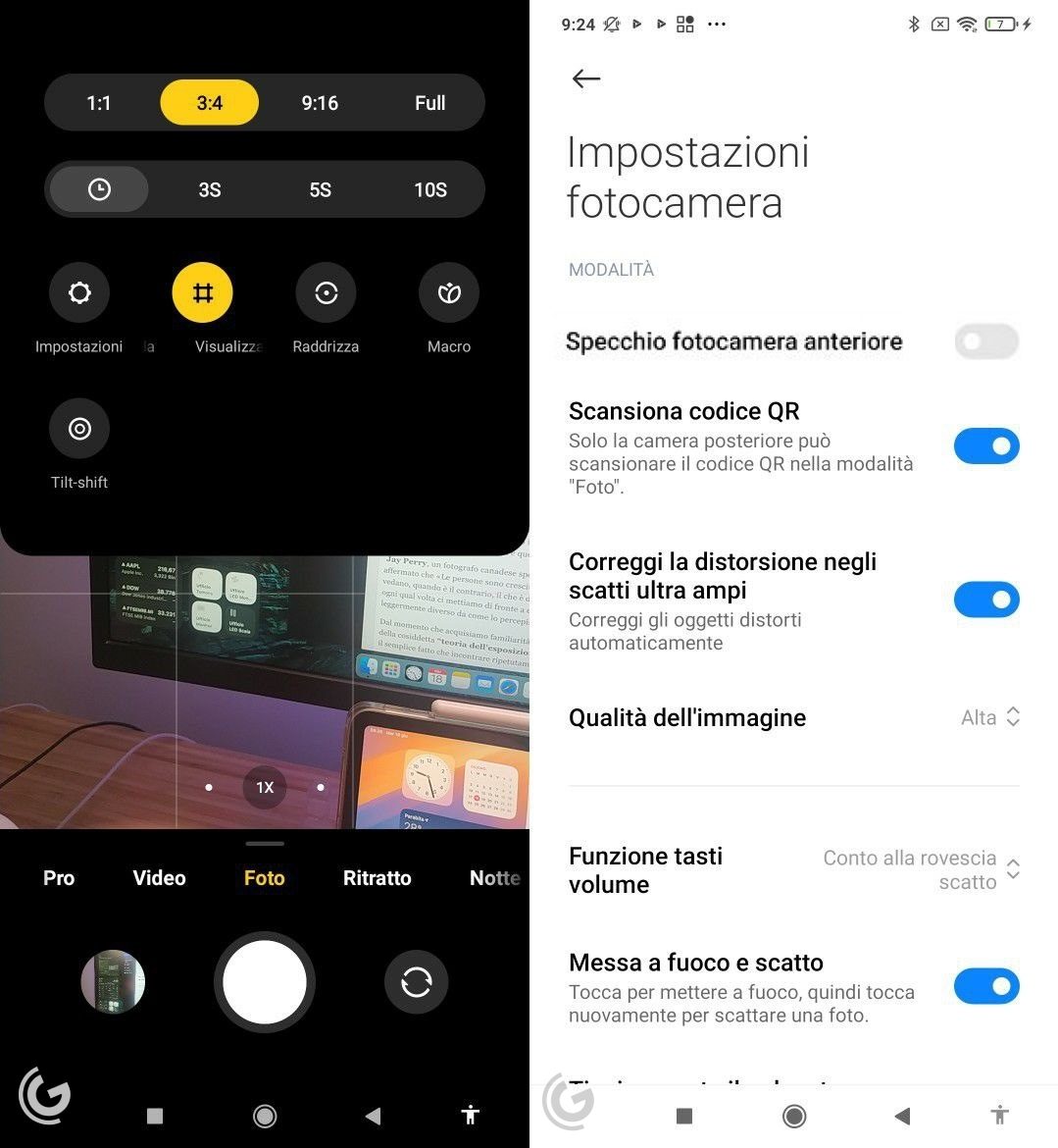 Selfie inversé sur Android |  Géopop