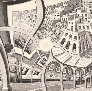 Galerie d'estampes, MC Escher (1956)