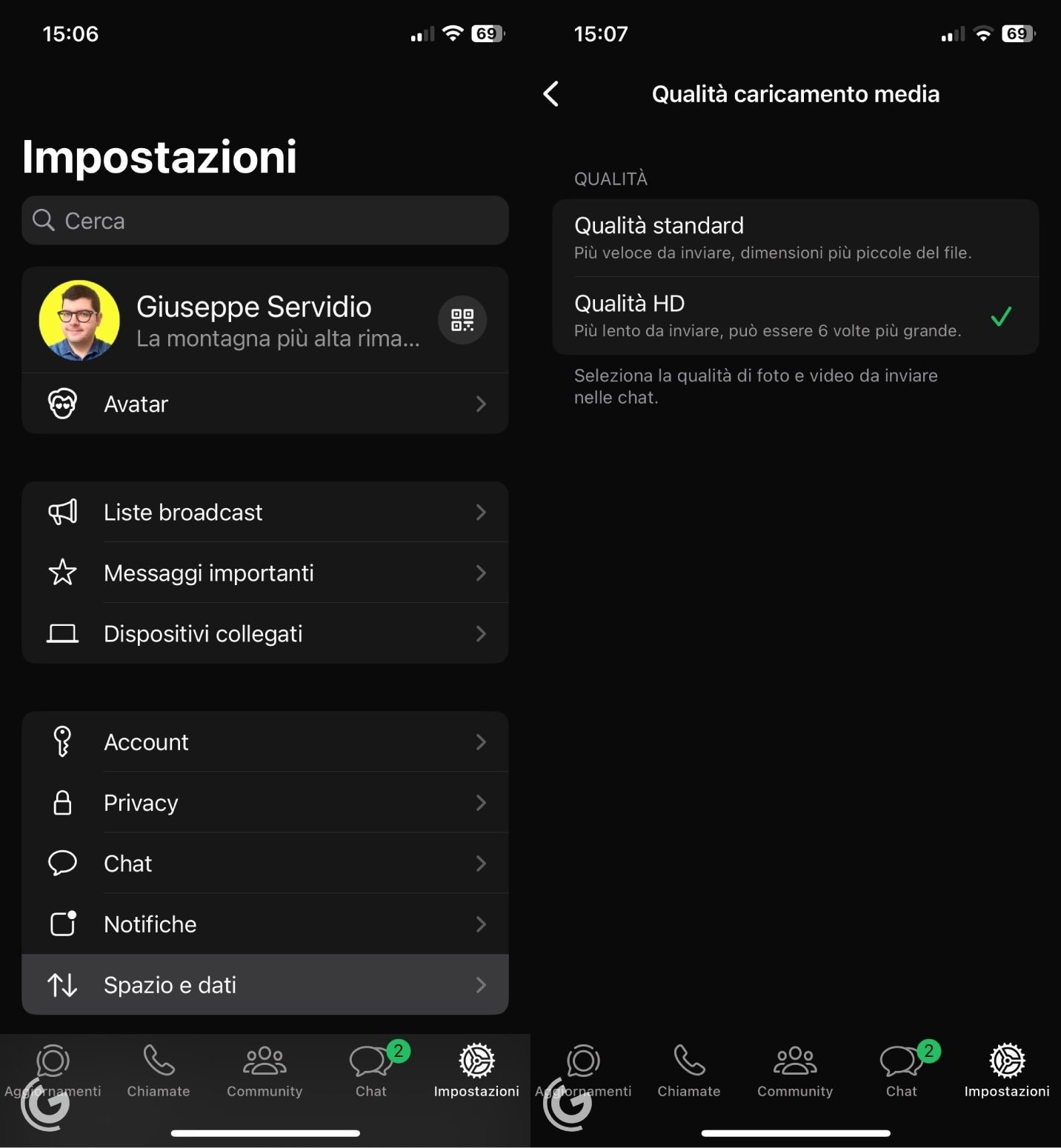 Fonctionnalité Android HD WhatsApp |  Géopop