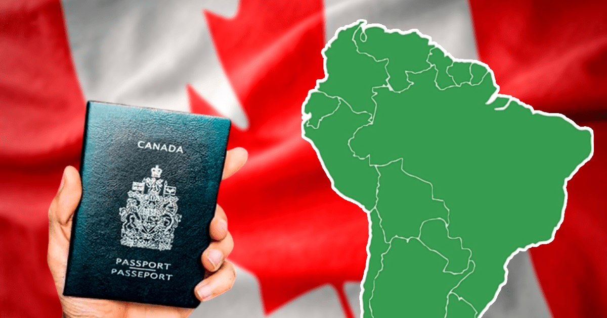 Les SEULS pays d'Amérique du Sud dont les citoyens peuvent voyager SANS VISA et résider 6 mois au Canada