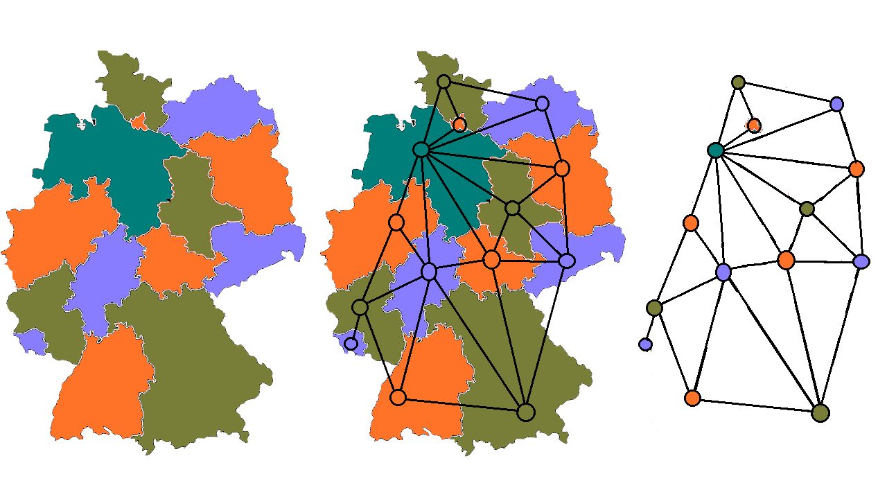 théorie des graphes du théorème des quatre couleurs