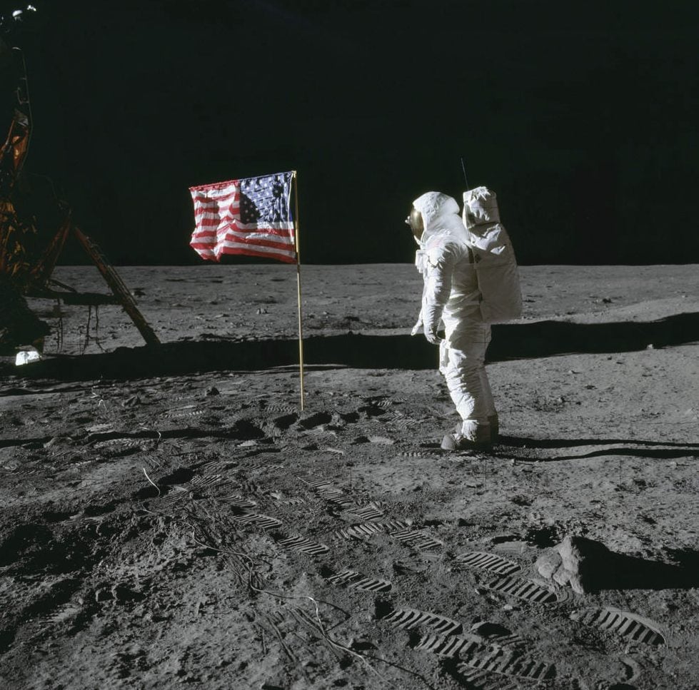 bandiera USA Luna
