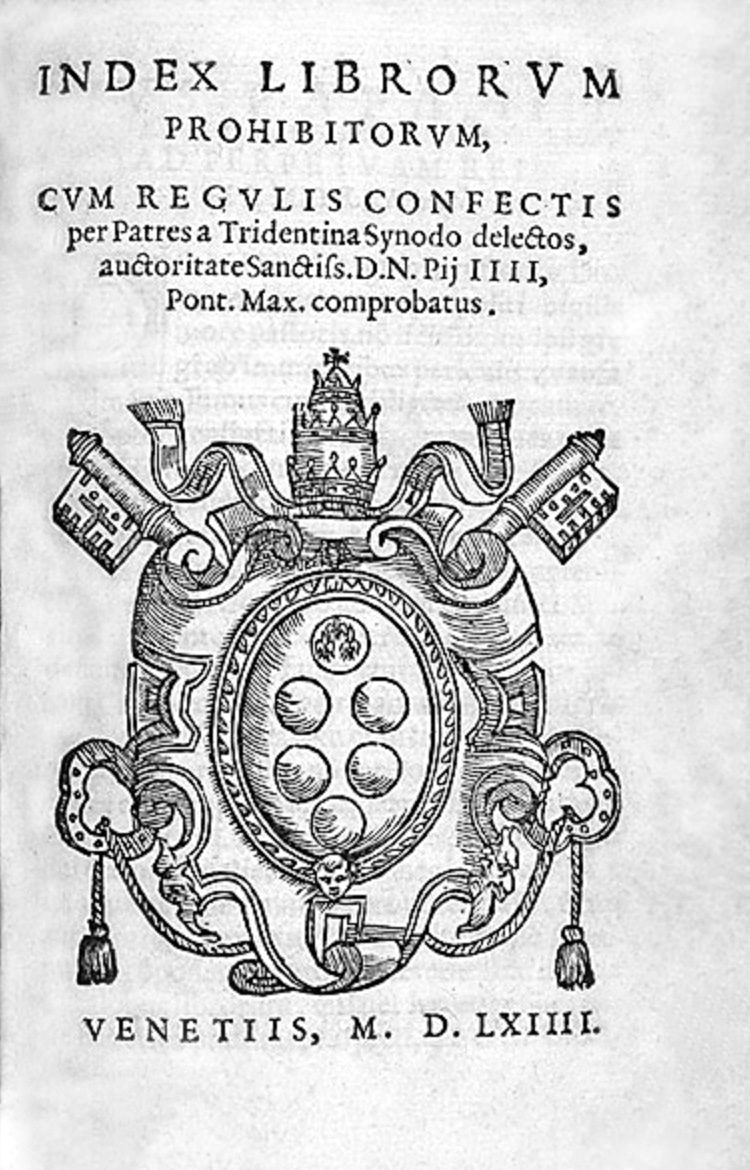 Édition 1564 de l'index