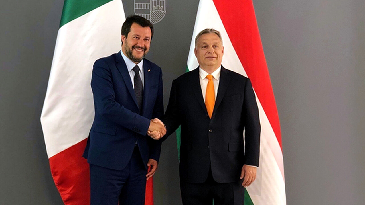 Orbán et Salvini hors de propos : Meloni également dans le "cordon sanitaire" anti-patriotes.