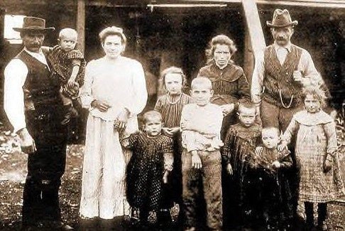 Famille italienne au Chili, 1910