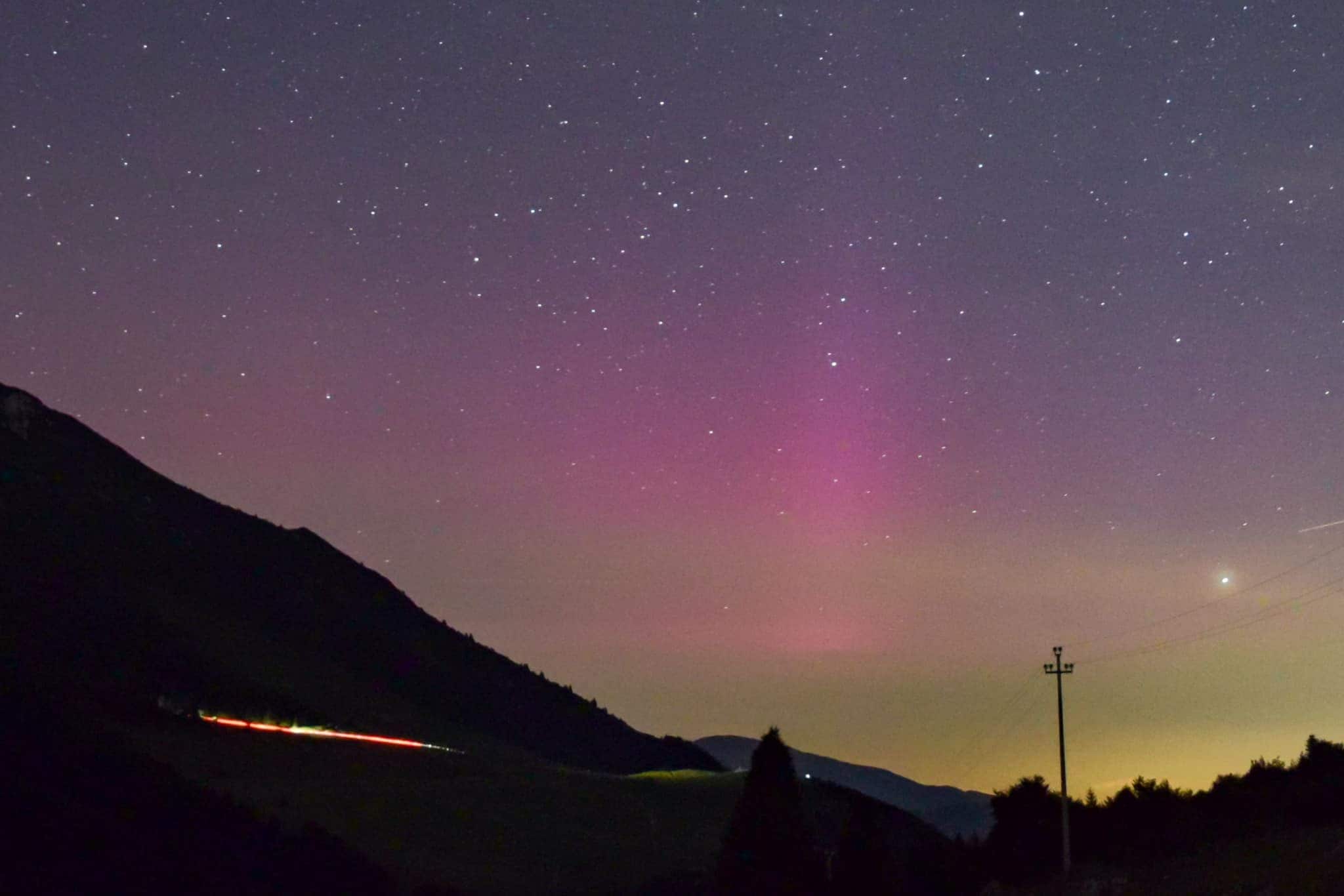 Aurores boréales Italie