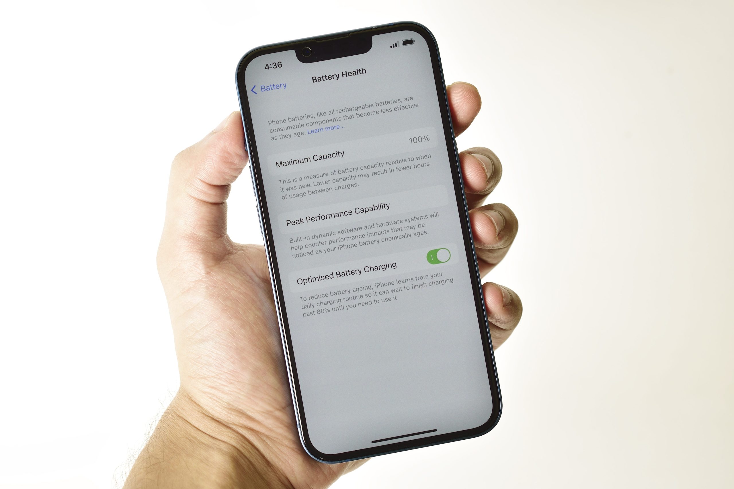 stato di salute batteria smartphone