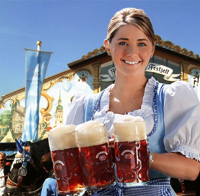 Serveuse de l'Oktoberfest (Crédits Hacker-Pschorr)