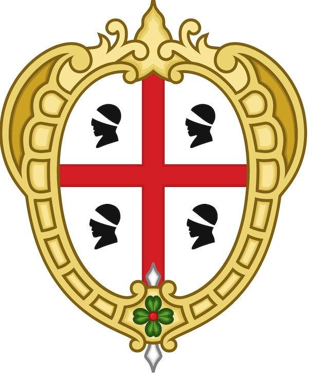 Armoiries de Sardaigne, Maures, Royaume de Couronne d'Aragon