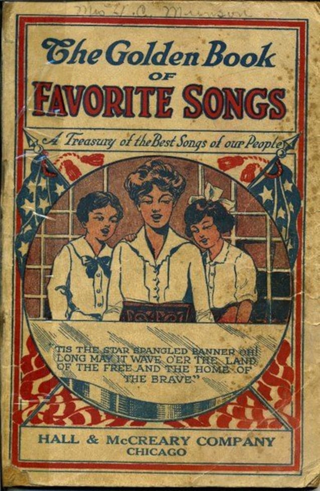 Un livre de 1915 avec la petite chanson