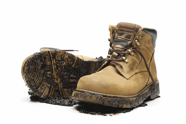 Les bottes moletées ramassent plus de saleté