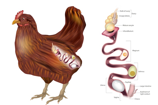 Système reproducteur de poule