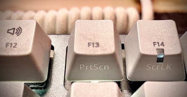 Touche d'impression Windows