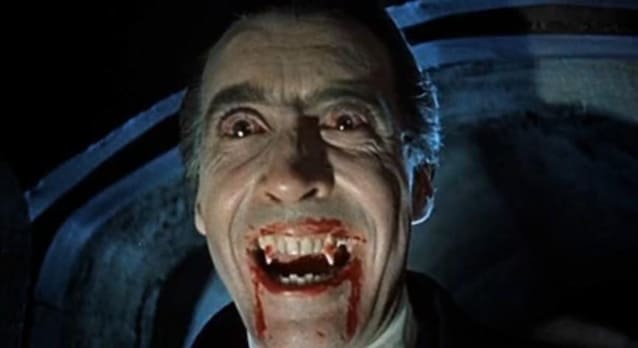 Christopher Lee dans le rôle de Dracula (1958)