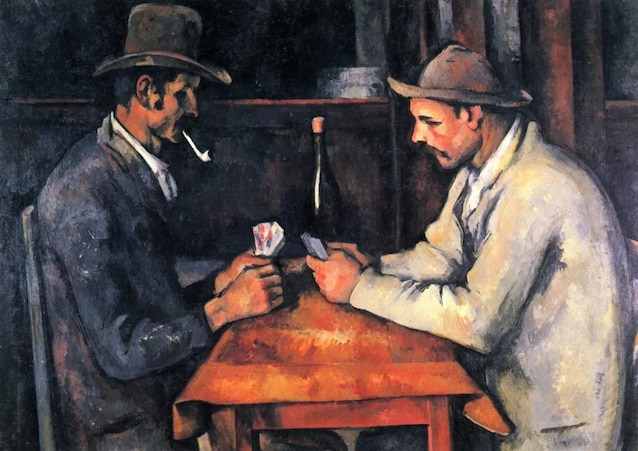 Paul Cézanne, Les Joueurs de cartes (1890-5) Photo Copyright Musée d'Orsay, Dist. RMN-Grand Palais Patrice Schmidt