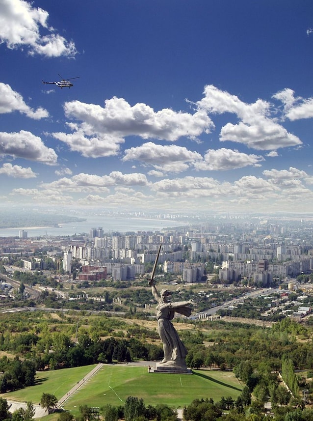 L'appelle Mother Homeland. Monument à Volgograd