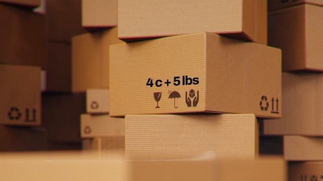 Symbole des boîtes de poids plus