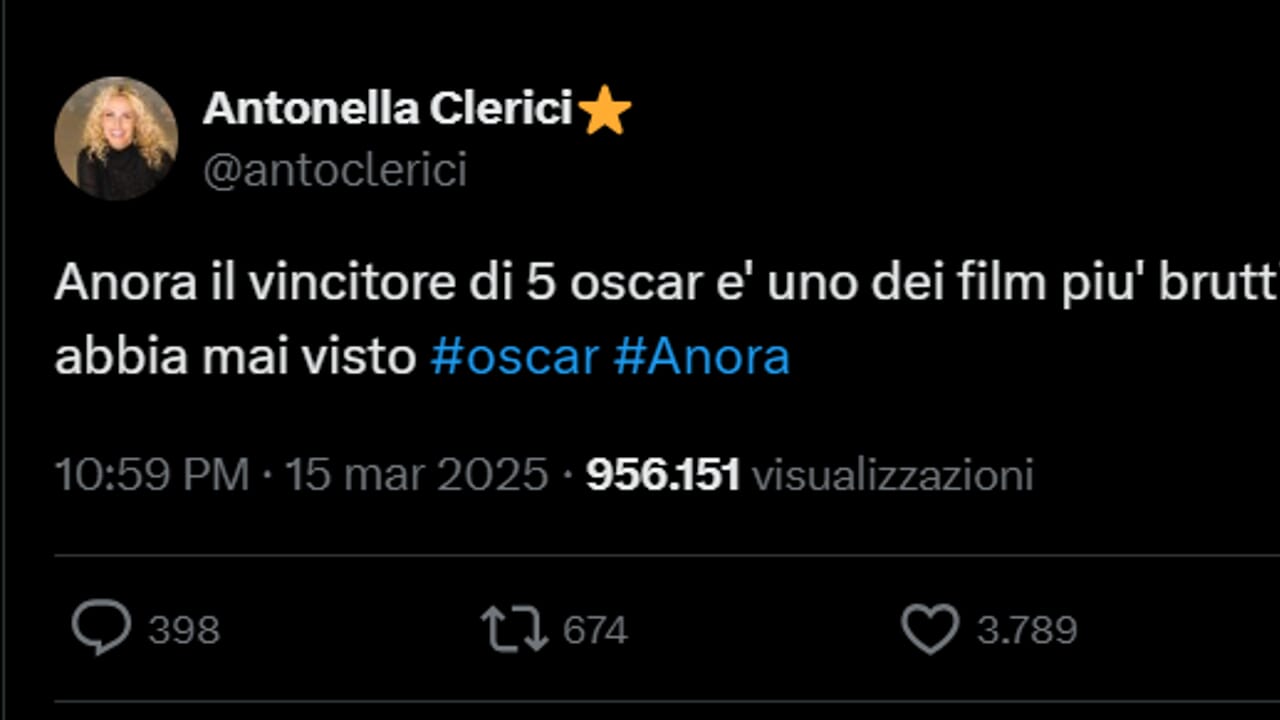 Que fait le cas d'Antonella Clerici et Anora nous dit tous