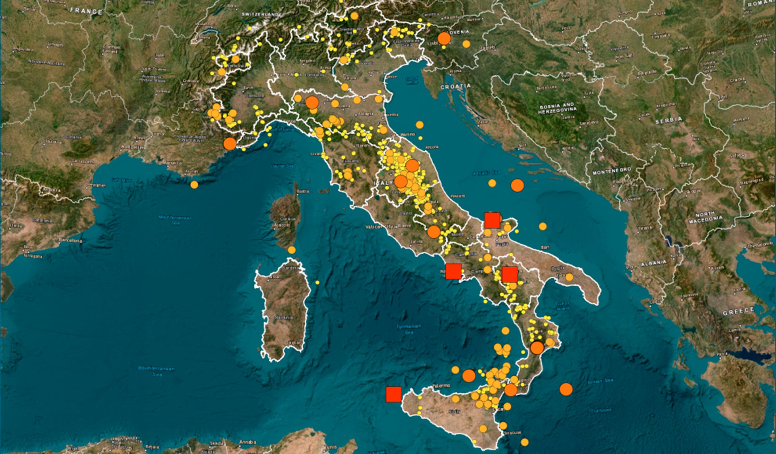 italia terremoti marzo 2025