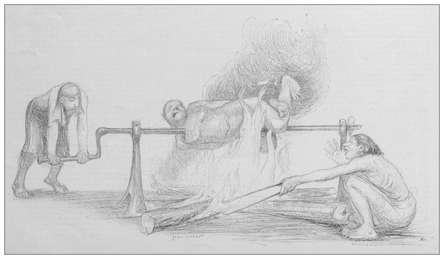 Illustration du cannibalisme