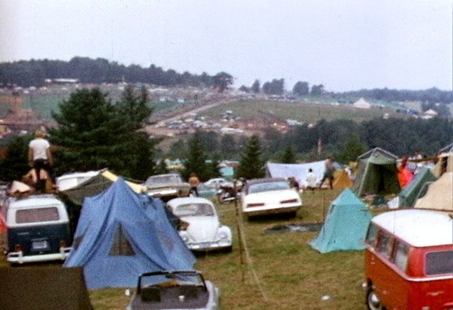 Rideaux et voitures à Woodstock