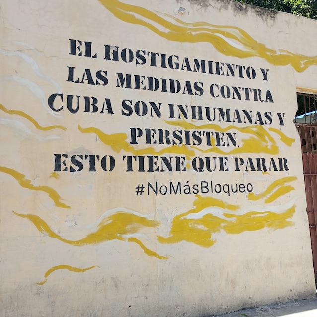 Écrit à Cuba contre l'embargo