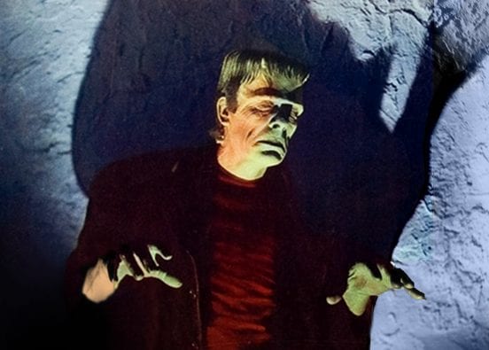 Una raffigurazione cinematografica del mostro di Frankenstein (Wikimedia Commons)