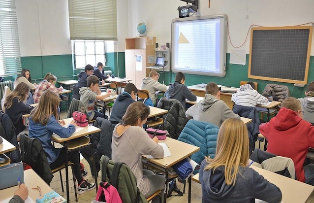 Une classe scolaire (horizoncicuola.it)