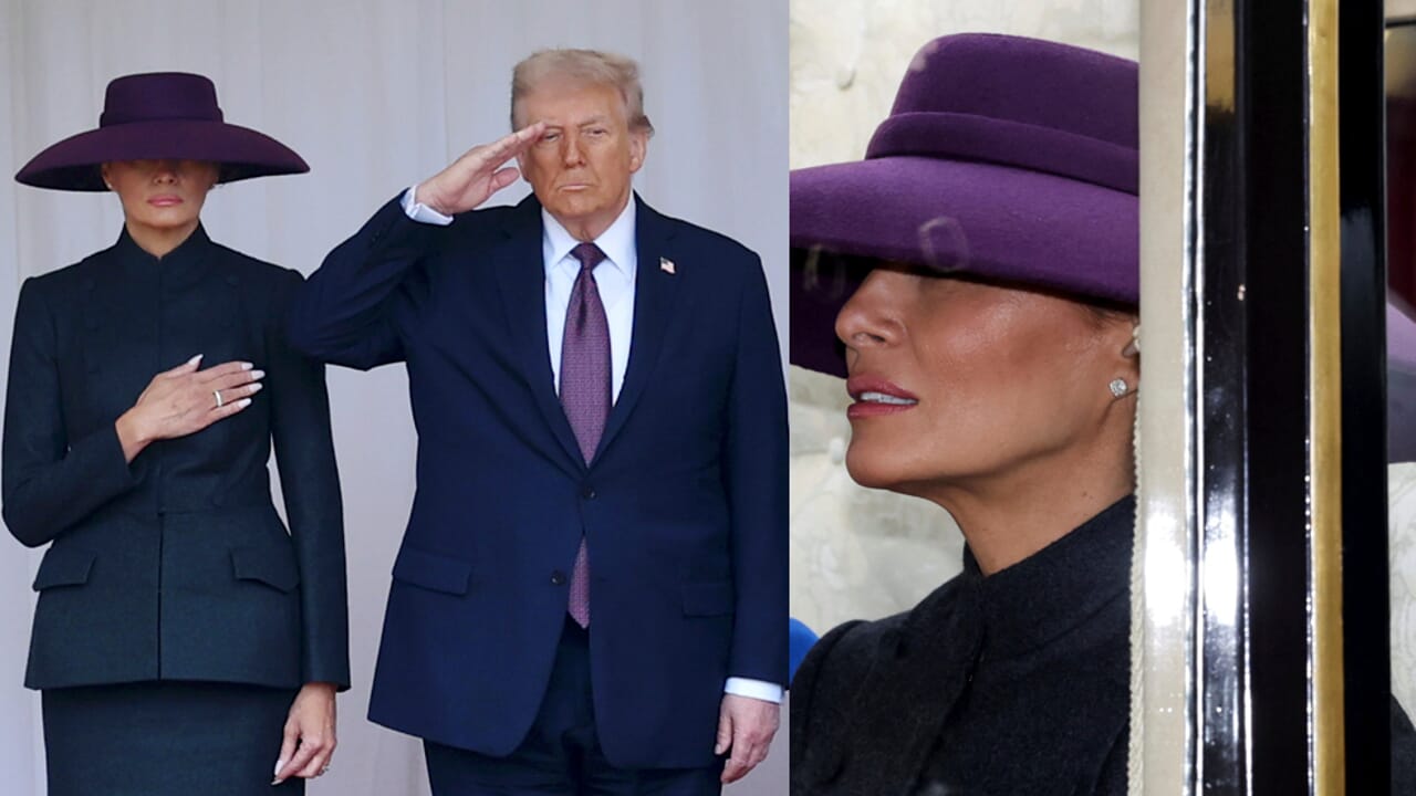 Ce qui est caché derrière le nouveau chapeau (méga) par Melania Trump