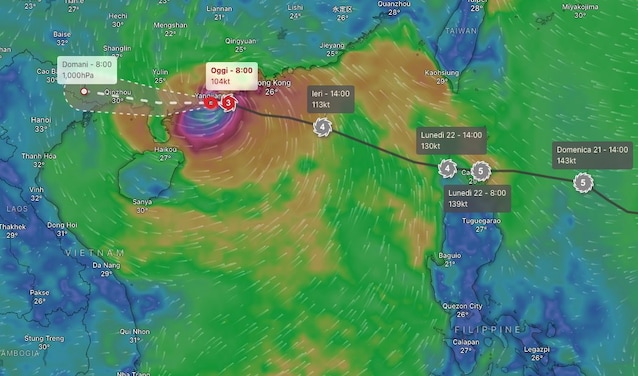 Typhoon-Ragasa-Traiettoria-China
