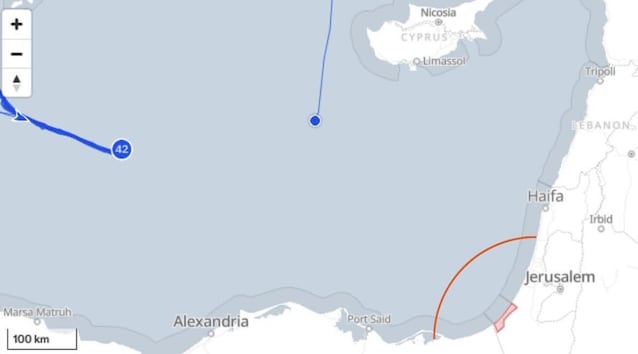Map-Flotilla-Orange-Line-Israël
