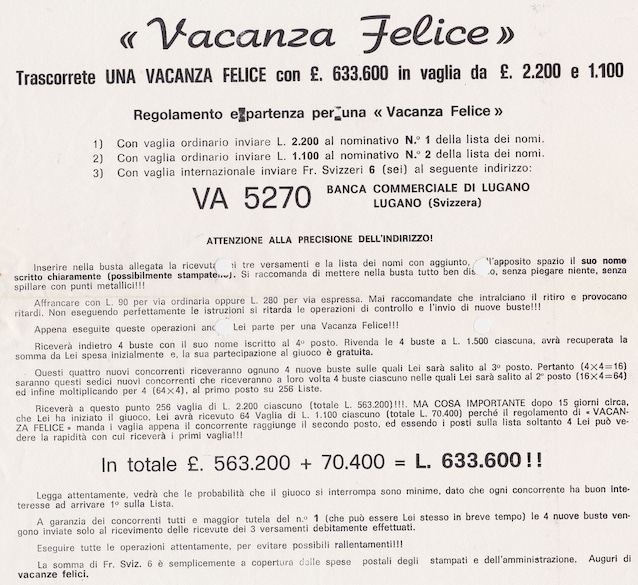 Lettres de chaîne de courrier régulières (crédit Lory2k via WIkimedia Commons)