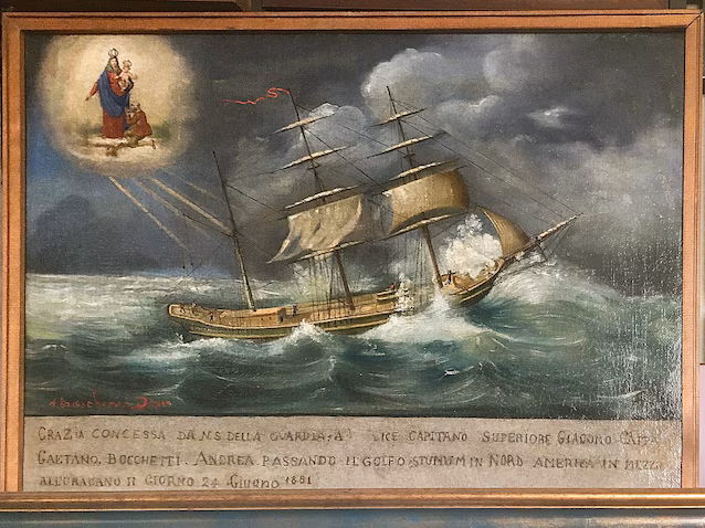 Ex-voto de 1881 offert après un naufrage