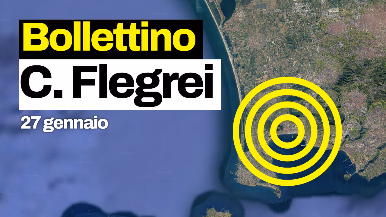 Dans les Campi Flegrei, la sismicité continue à diminuer, seulement 24 tremblements de terre avec une magnitude maximale de 1,7 : le bulletin de l'INGV