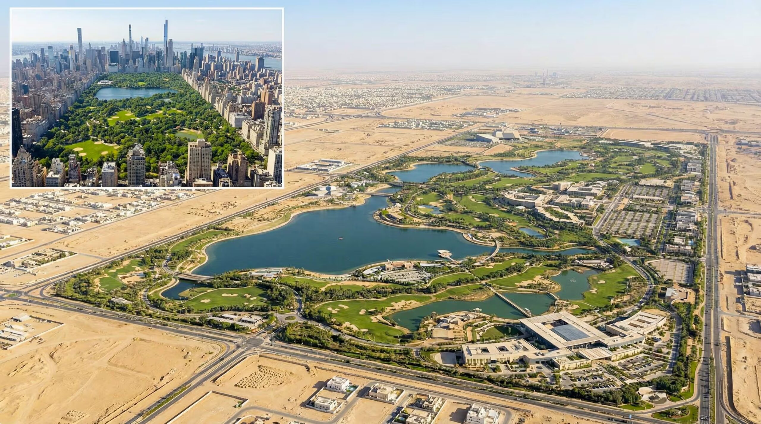 il est 5 fois plus grand que Central Park