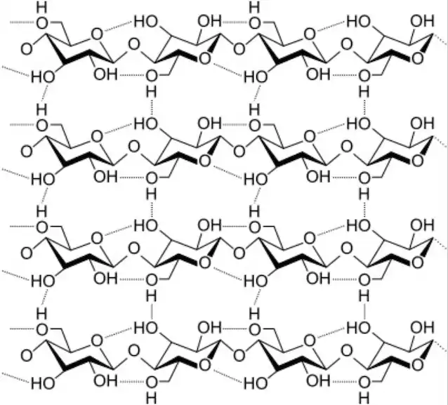 structure moléculaire de la cellulose