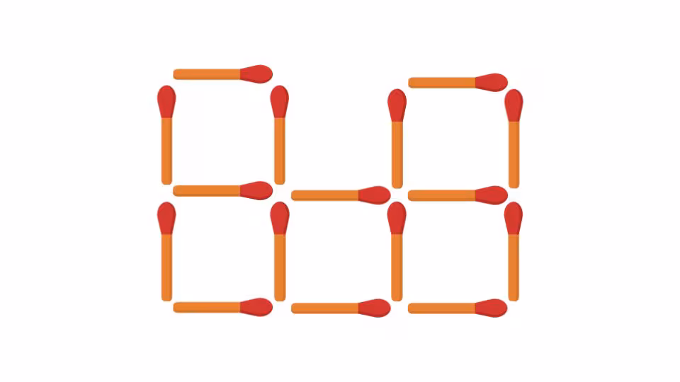 Quelle allumette faut-il déplacer pour obtenir 6 cases : les solutions de l'énigme