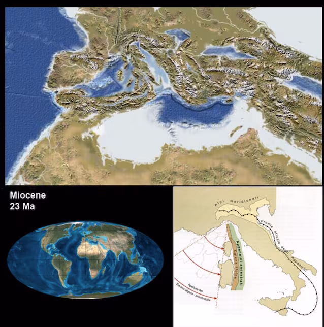 naissance des Apennins