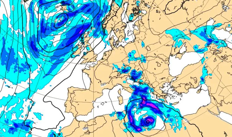 Une goutte de froid arrivant en Italie renforcera le mauvais temps du vortex de Jolina : les prévisions