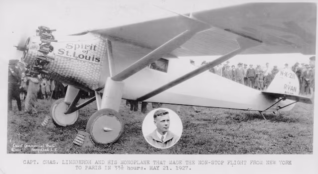 L'avion de Lindbergh (Crédit Wikimedia Commons)