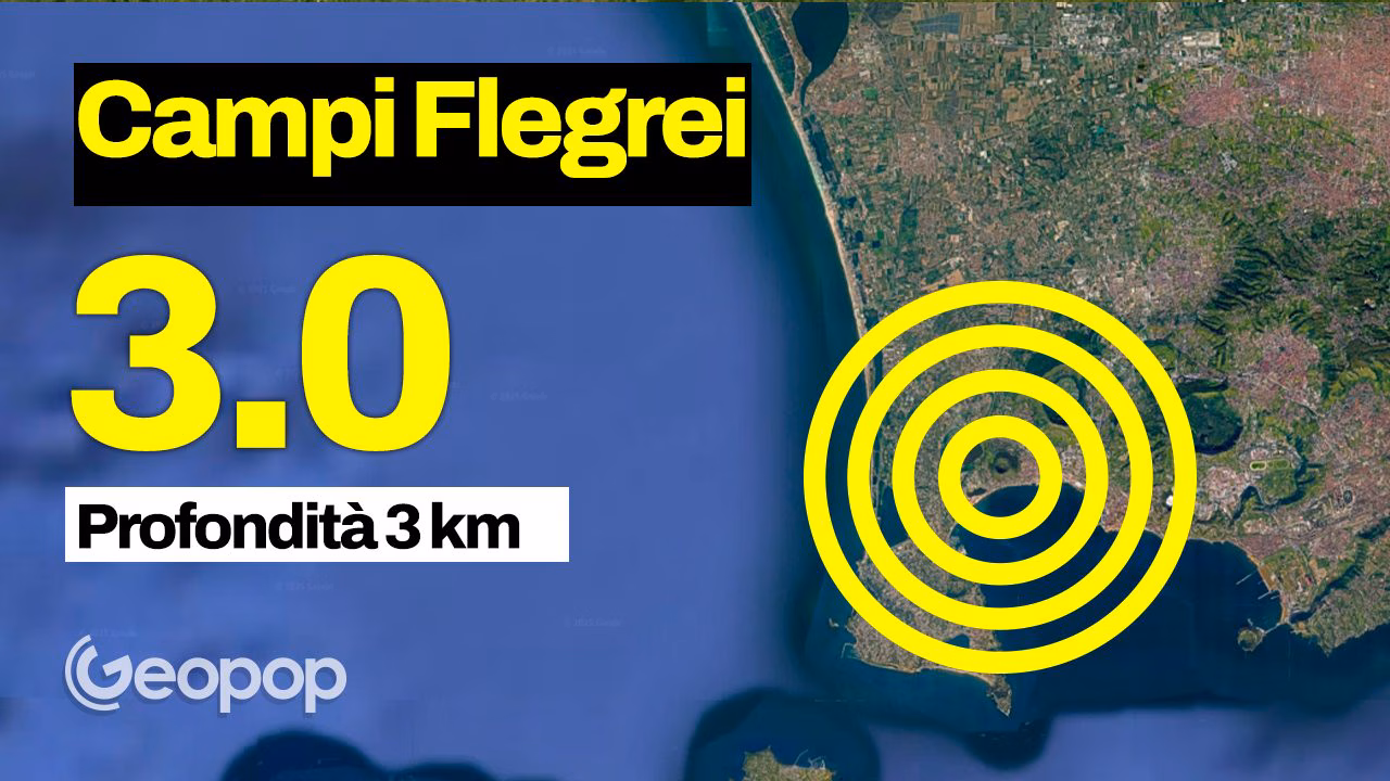 Tremblement de terre dans les Campi Flegrei de magnitude 3,0, choc ressenti jusqu'à Naples : essaim sismique en cours